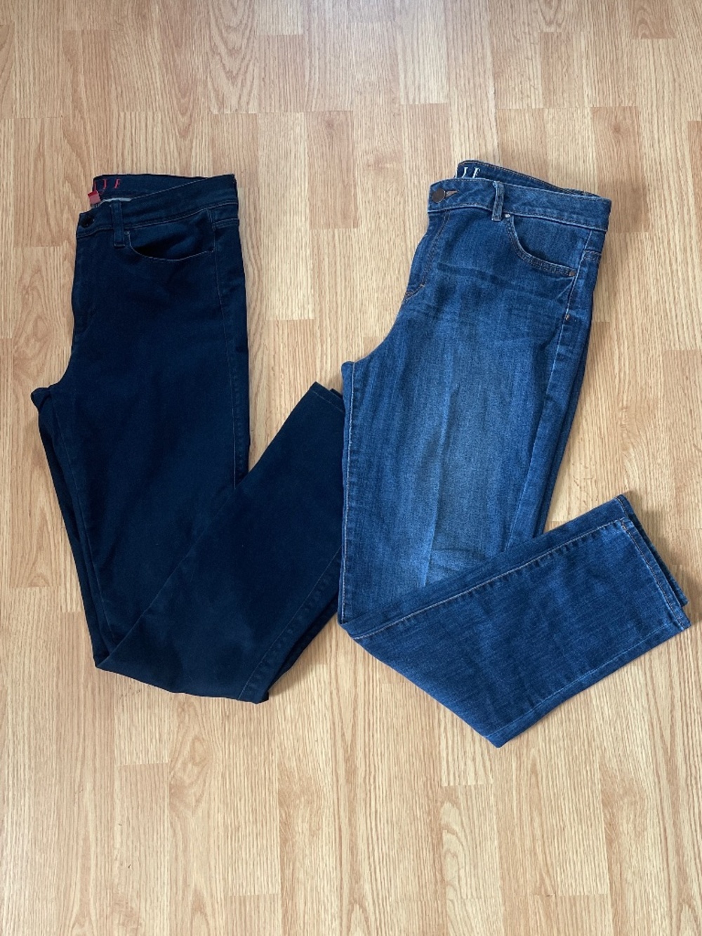 Elle Denim Full Length Straight Leg / Cropped Ankle Bundle of Two Size 10